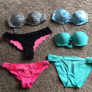 Victorias secret bikini bundle! 3 TOPS & 3 BOTTOMS